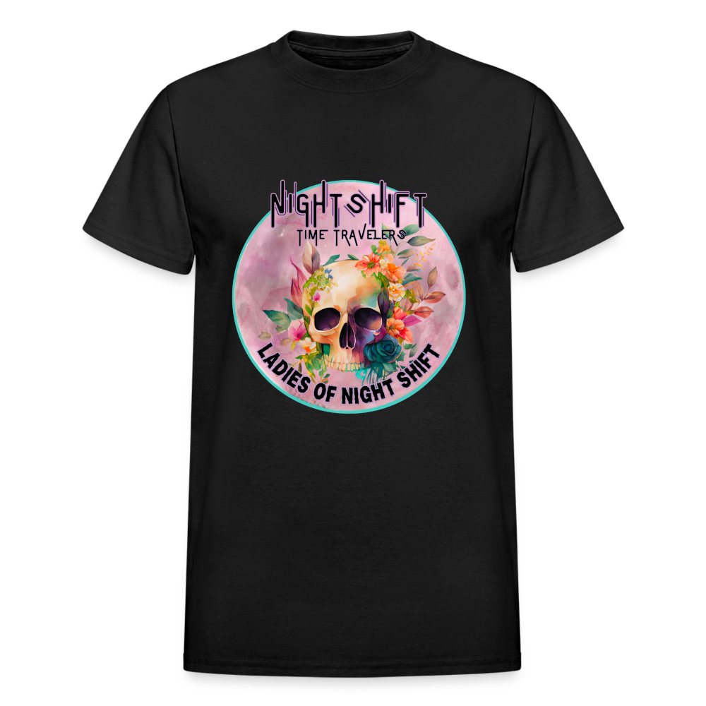 LADIES NIGHT SHIFT Gildan Ultra Cotton Adult T-Shirt - black