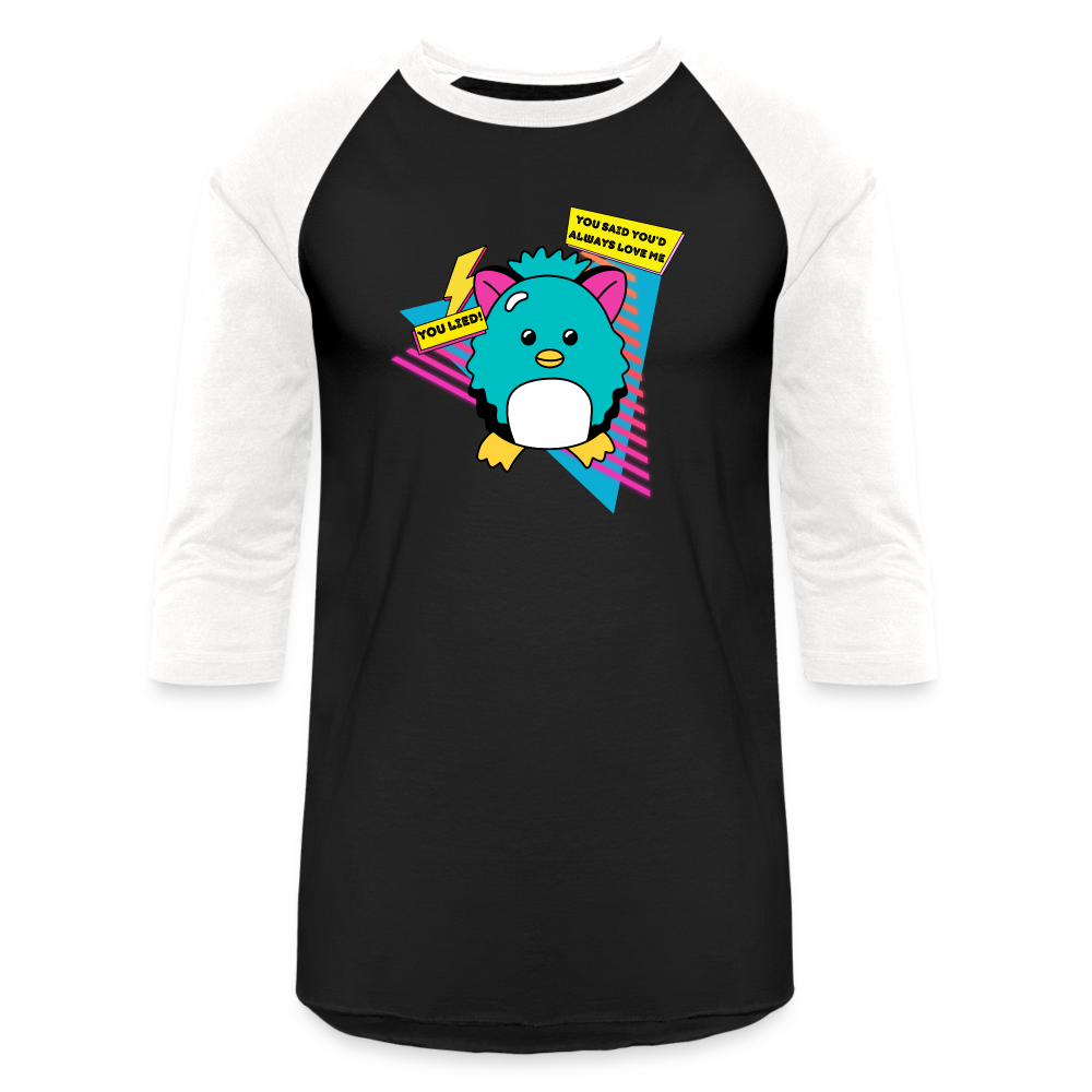 NOSTALGIA ANIMAL Baseball T-Shirt - black/white