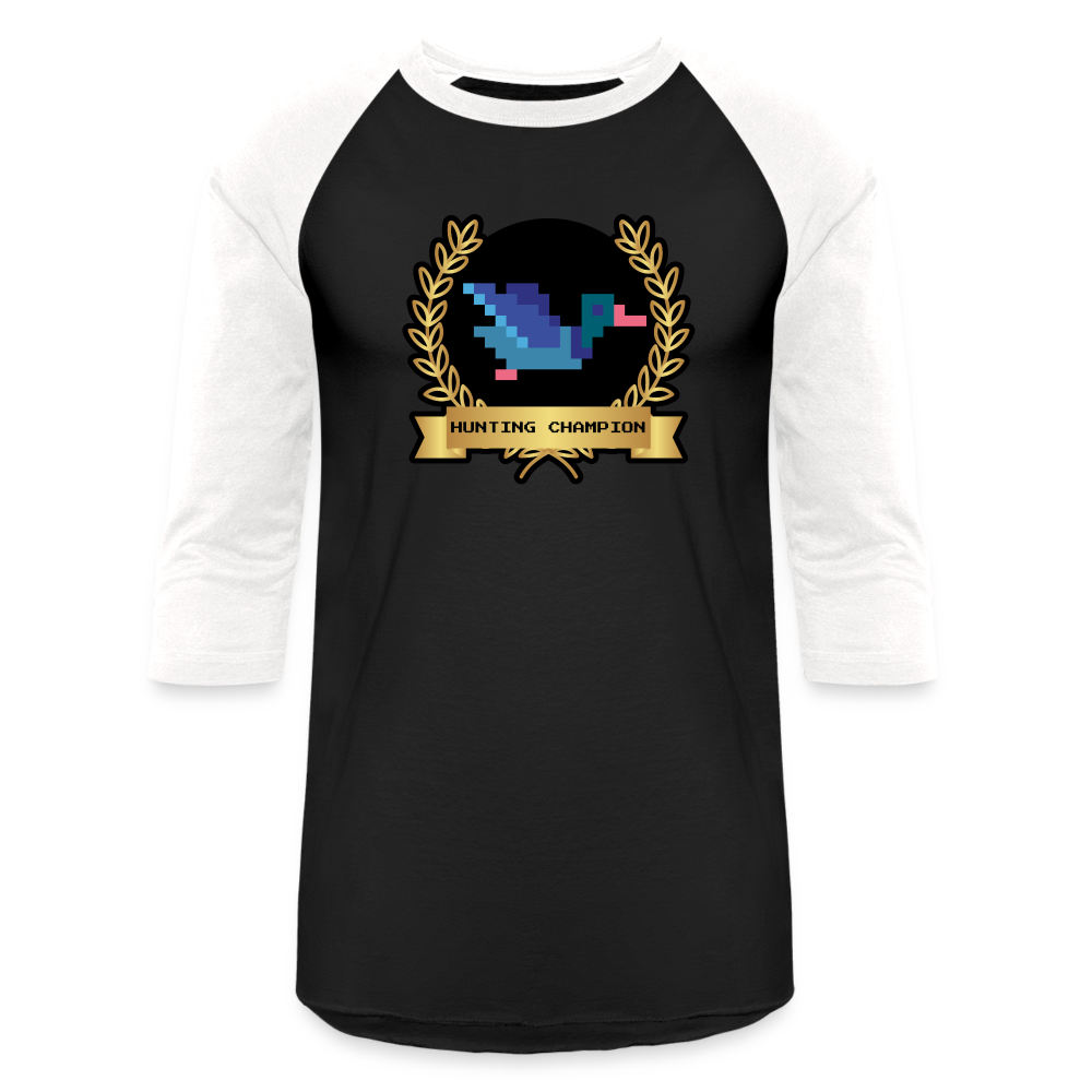HUNTING CHAMPION Baseball T-Shirt - black/white