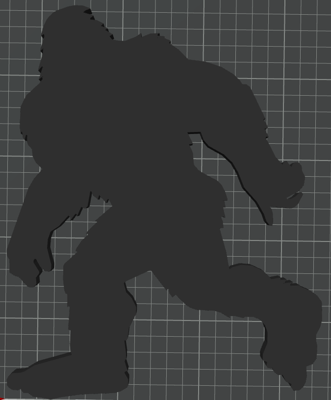 Walking Bigfoot Statue