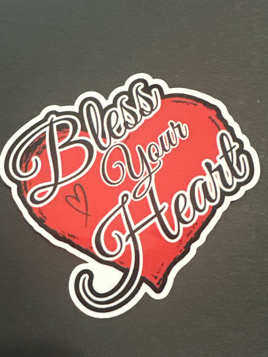 Bless Your Heart 3"x3" inch Vinyl Decal Sticker #88
