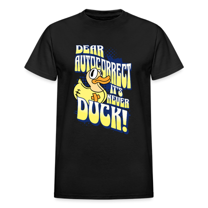 NEVER DUCK Gildan Ultra Cotton Adult T-Shirt - black