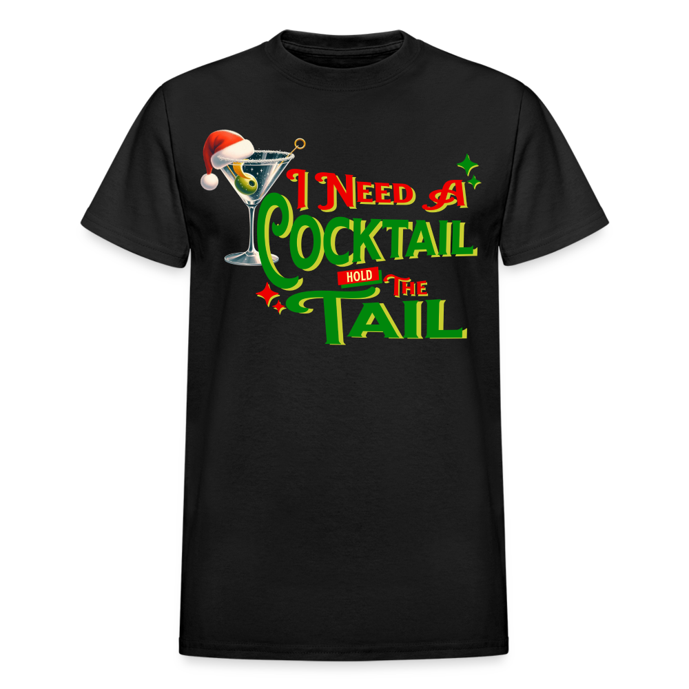 BENNETT PEACH NEED A COCKTAIL Gildan Ultra Cotton Adult T-Shirt - black