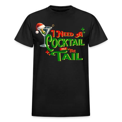 BENNETT PEACH NEED A COCKTAIL Gildan Ultra Cotton Adult T-Shirt - black