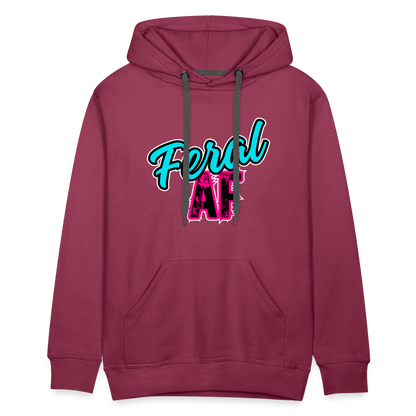 Feral AF Unisex Sizing Premium Hoodie - burgundy