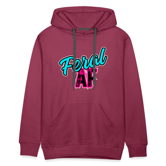 Feral AF Unisex Sizing Premium Hoodie - burgundy