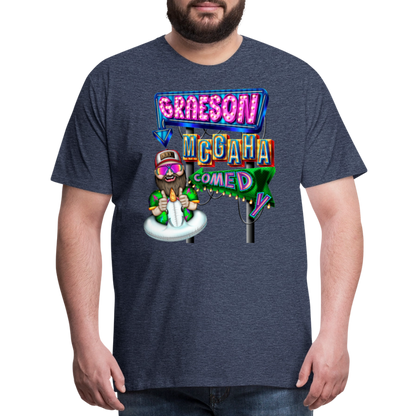 Unisex Graeson Mcgaha Comedy Men's Premium T-Shirt - heather blue