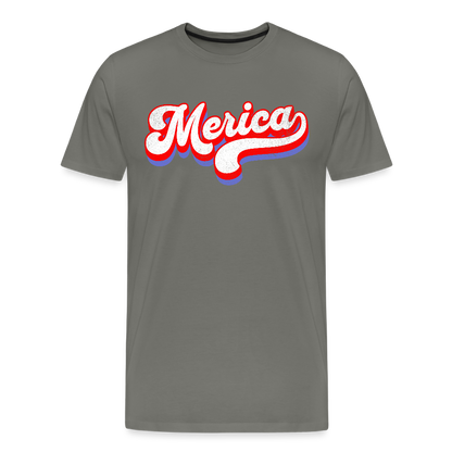 MERICA Men's Premium T-Shirt - asphalt gray