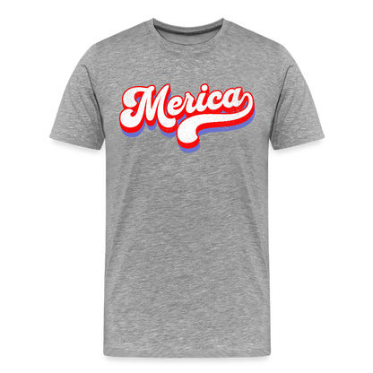 MERICA Men's Premium T-Shirt - heather gray