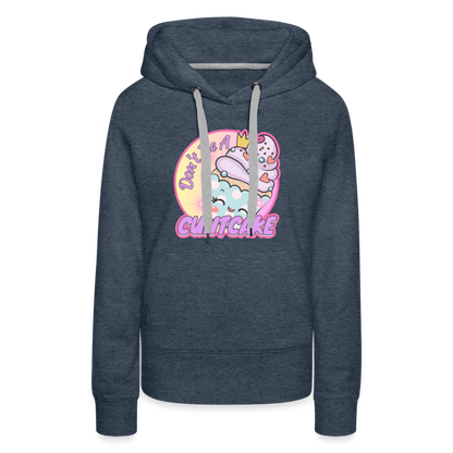 "Cupcake" – Women’s Premium Hoodie - heather denim