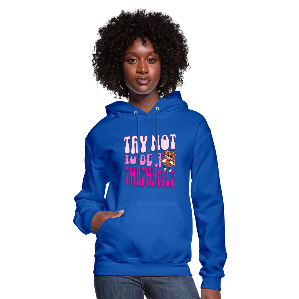 BENNETT PEACH TWATWAFFLE Women's Hoodie - royal blue