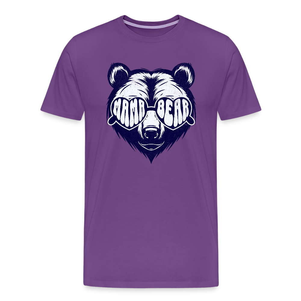 MAMA BEAR UNISEX Premium T-Shirt - purple