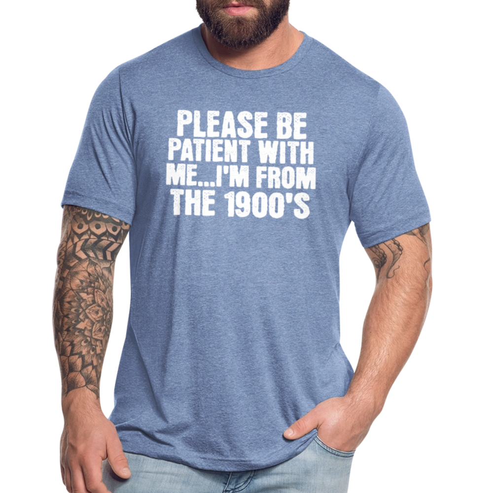 BENNETT PEACH FROM THE 1900S Unisex Tri-Blend T-Shirt - heather blue