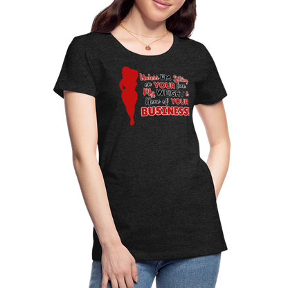 BENNETT PEACH "SITTING ON YOUR FACE"  Women’s Premium T-Shirt - charcoal grey