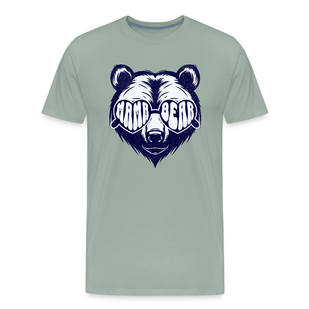 MAMA BEAR UNISEX Premium T-Shirt - steel green
