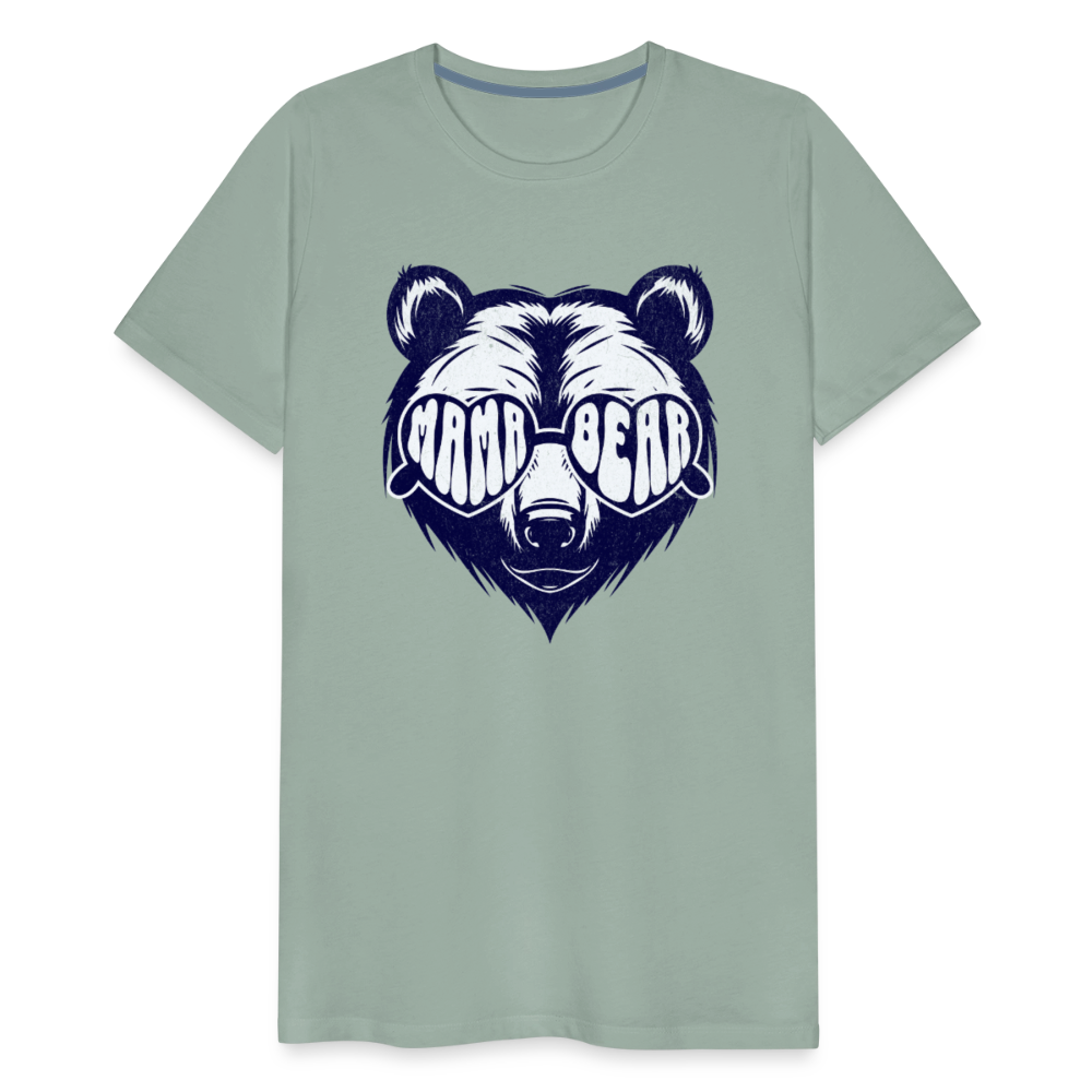 MAMA BEAR UNISEX Premium T-Shirt - steel green