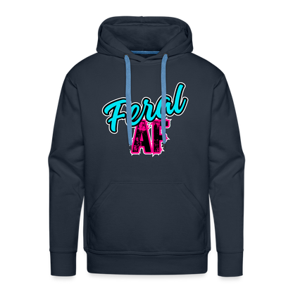 Feral AF Unisex Sizing Premium Hoodie - navy