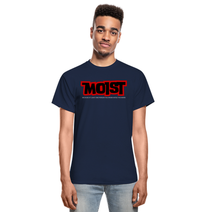 MOIST Gildan Ultra Cotton Adult T-Shirt - navy
