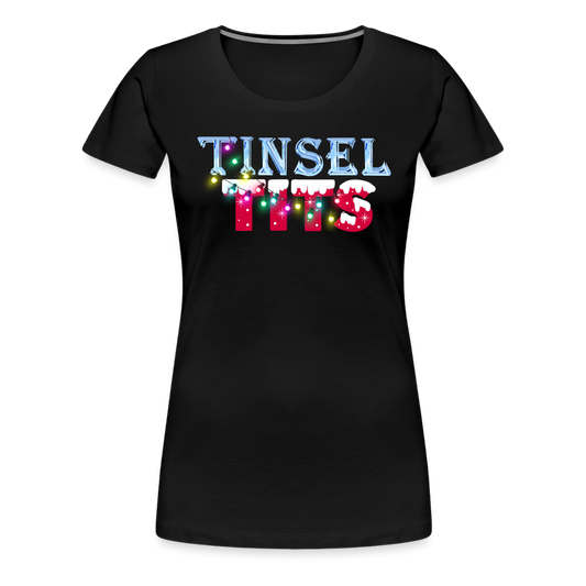 TINSEL TITS Women’s Premium T-Shirt - black