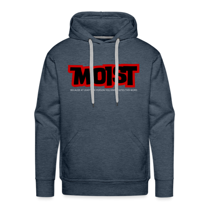 MOIST Men’s Premium Hoodie - heather denim