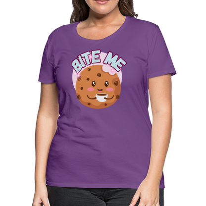 Bite Me – Women’s Premium T-Shirt - purple