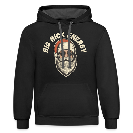 BIG NICK ENERGY Contrast Hoodie - black/asphalt