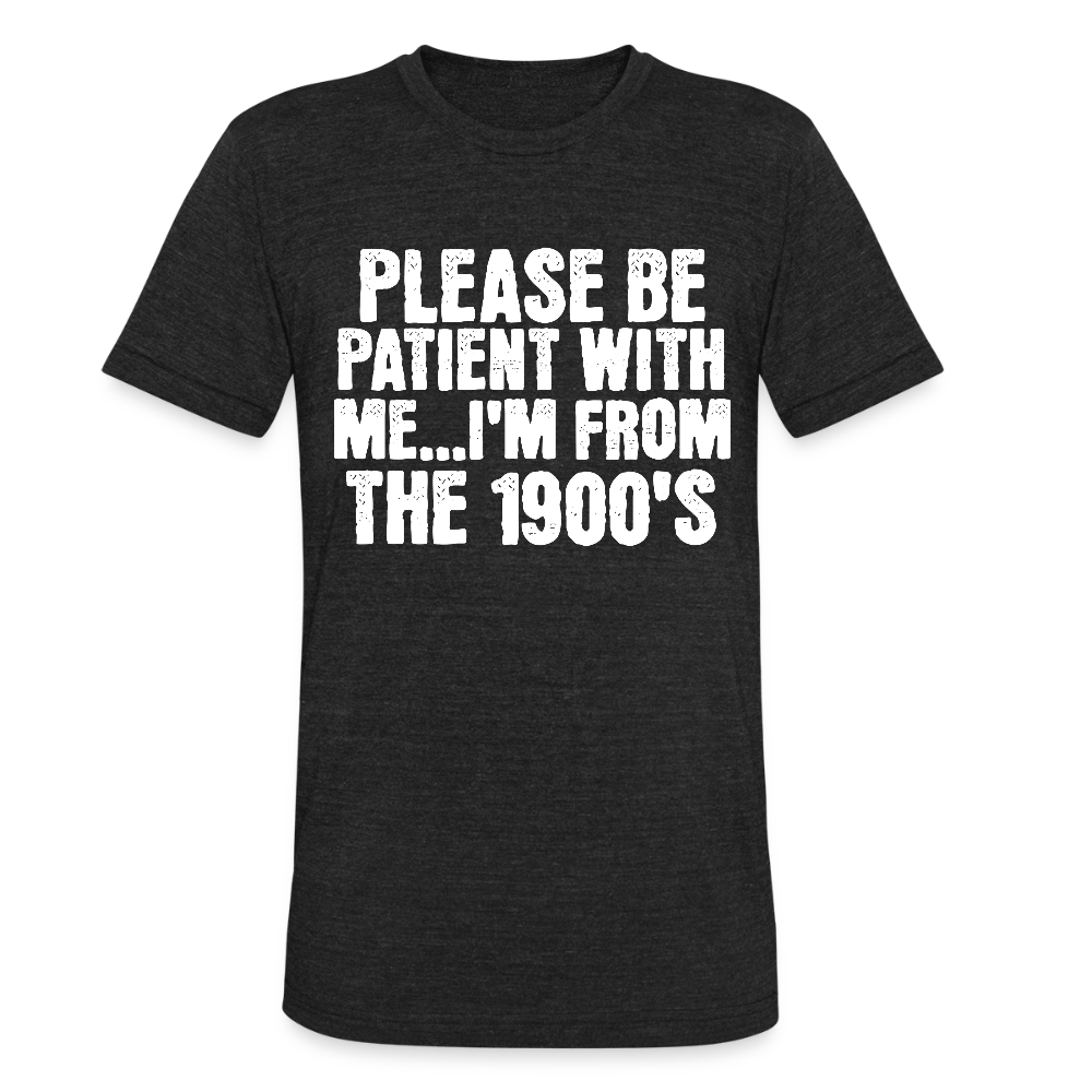 BENNETT PEACH FROM THE 1900S Unisex Tri-Blend T-Shirt - heather black