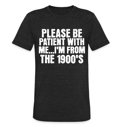 BENNETT PEACH FROM THE 1900S Unisex Tri-Blend T-Shirt - heather black