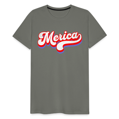MERICA Men's Premium T-Shirt - asphalt gray