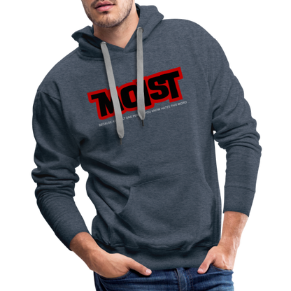 MOIST Men’s Premium Hoodie - heather denim