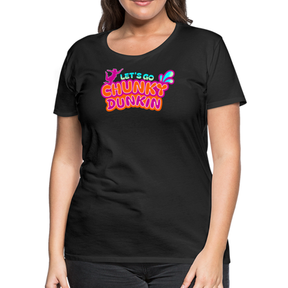 BENNETT PEACH "CHUNKY DUNKIN" Women’s Premium T-Shirt - black