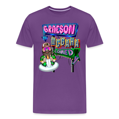 Unisex Graeson Mcgaha Comedy Men's Premium T-Shirt - purple