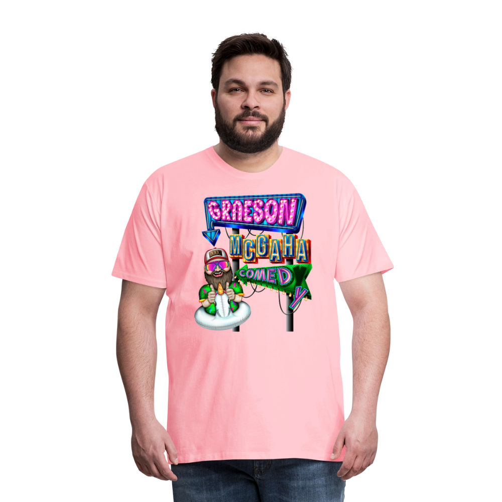 Unisex Graeson Mcgaha Comedy Men's Premium T-Shirt - pink