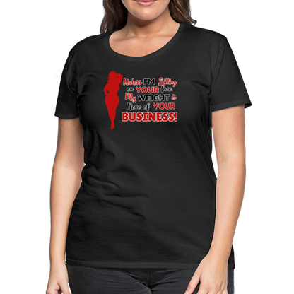 BENNETT PEACH "SITTING ON YOUR FACE"  Women’s Premium T-Shirt - black