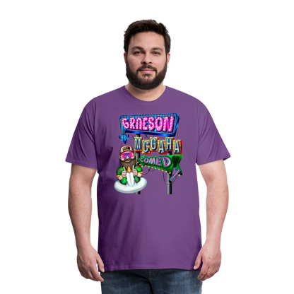 Unisex Graeson Mcgaha Comedy Men's Premium T-Shirt - purple