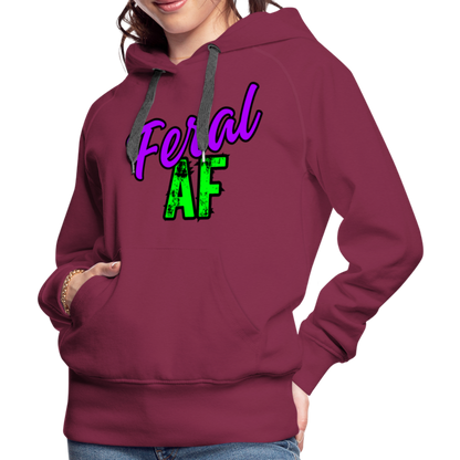 FERAF AF Women’s Premium Hoodie - burgundy