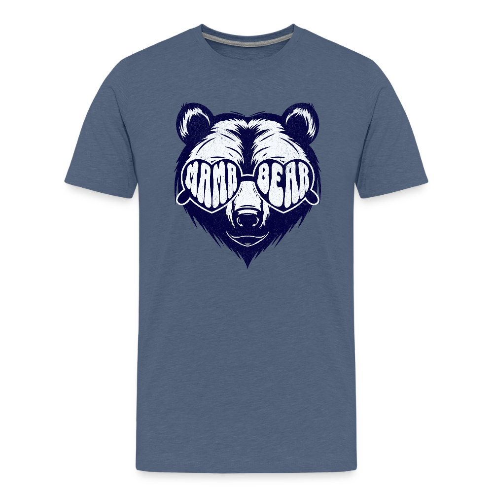 MAMA BEAR UNISEX Premium T-Shirt - heather blue