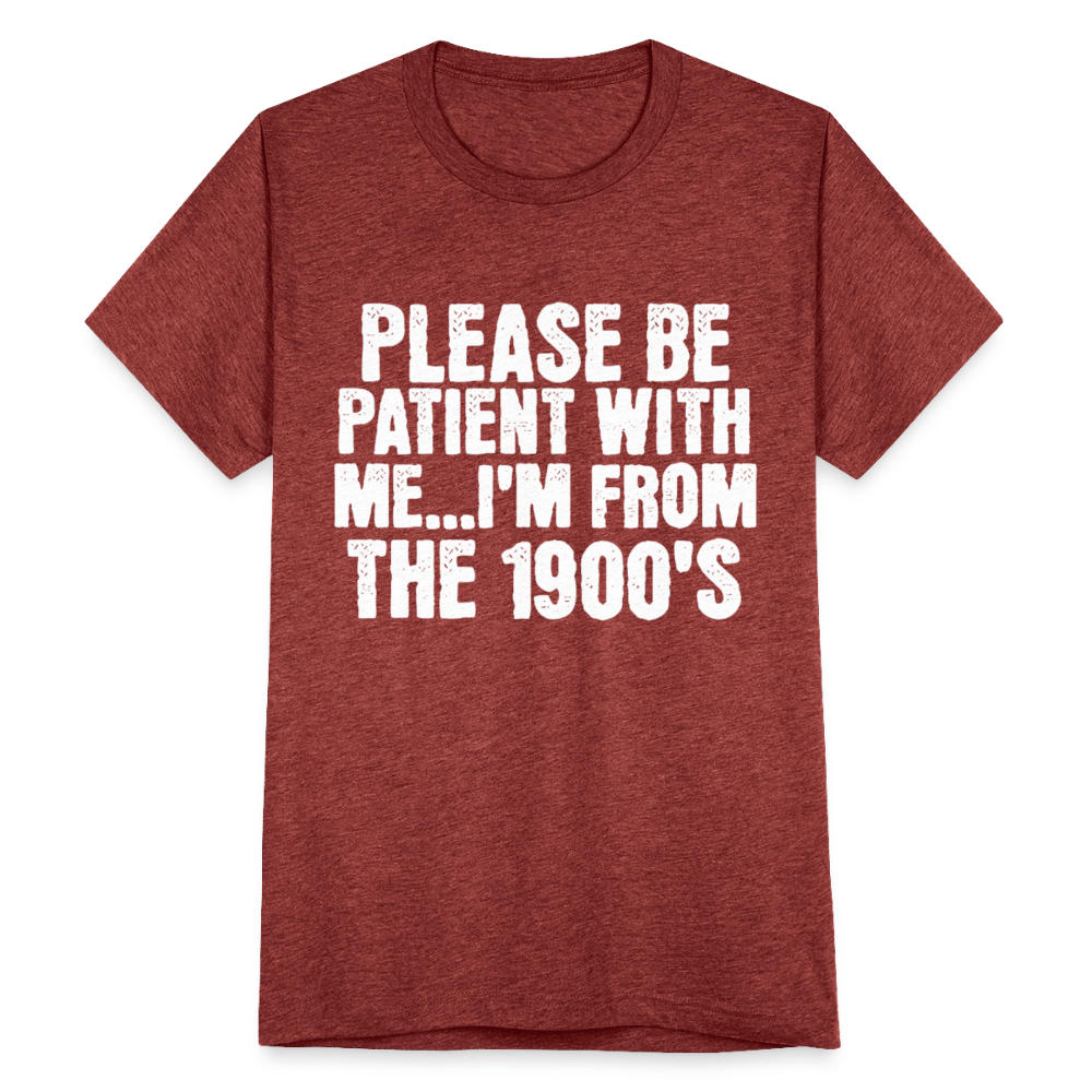 BENNETT PEACH FROM THE 1900S Unisex Tri-Blend T-Shirt - heather cranberry