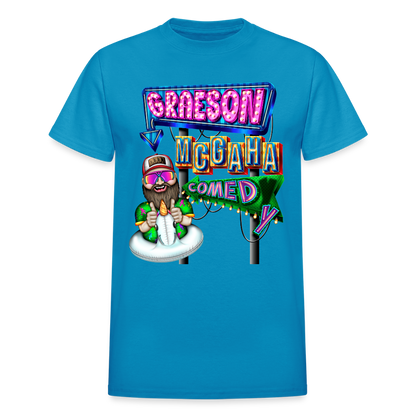 GRAESON MCGAHA COMEDY Gildan Ultra Cotton Adult T-Shirt - turquoise