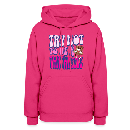 BENNETT PEACH TWATWAFFLE Women's Hoodie - fuchsia