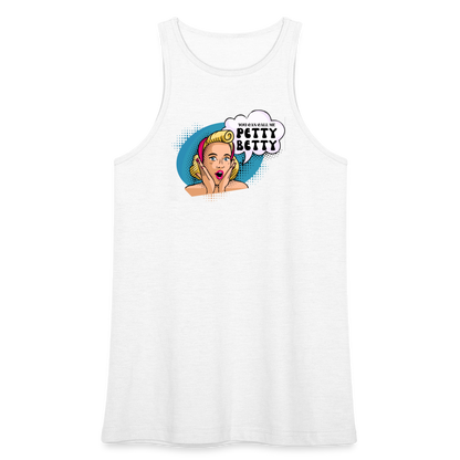 BENNETT PEACH "PETTY BETTY" American Apparel Women’s Racerneck Tank - white