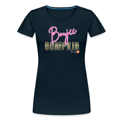 BENNETT PEACH BOUJEE BUMPKIN Women’s Premium T-Shirt - deep navy
