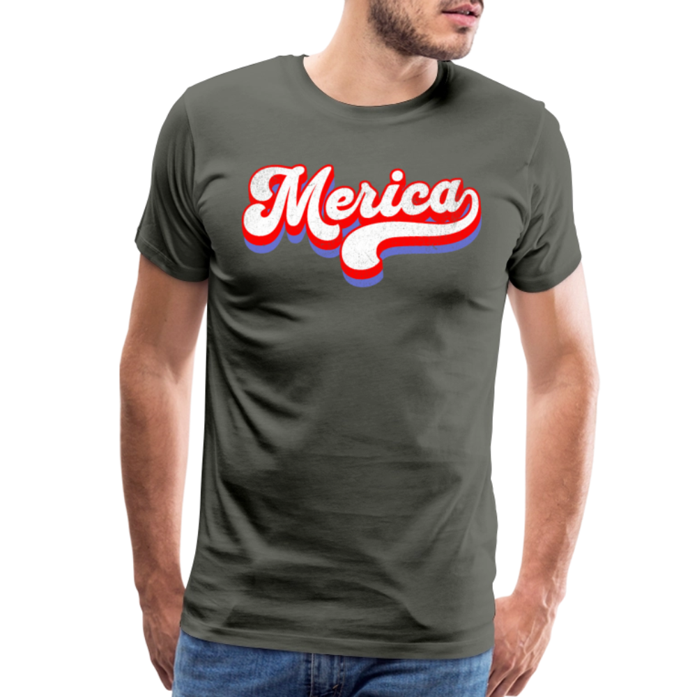 MERICA Men's Premium T-Shirt - asphalt gray