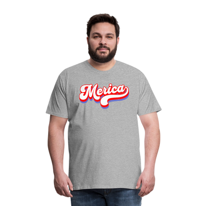 MERICA Men's Premium T-Shirt - heather gray