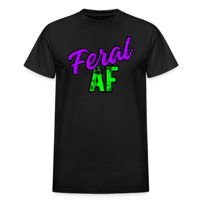FERAL AF Gildan Ultra Cotton Adult T-Shirt - black