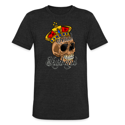 Feral Husband Unisex Tri-Blend T-Shirt - heather black