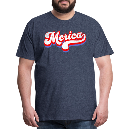 MERICA Men's Premium T-Shirt - heather blue