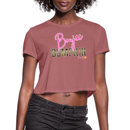 BENNETT PEACH BOUJEE BUMPKIN Women's Cropped T-Shirt - mauve