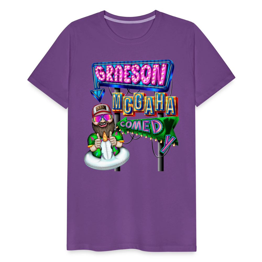 Unisex Graeson Mcgaha Comedy Men's Premium T-Shirt - purple