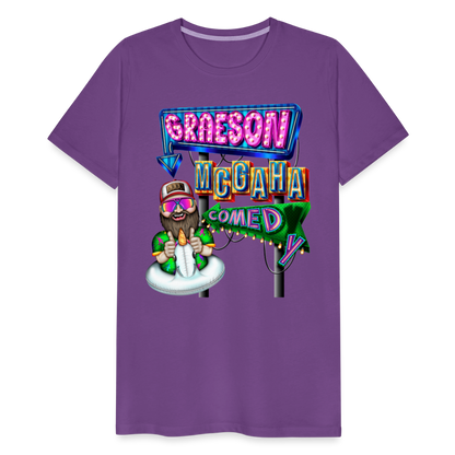 Unisex Graeson Mcgaha Comedy Men's Premium T-Shirt - purple